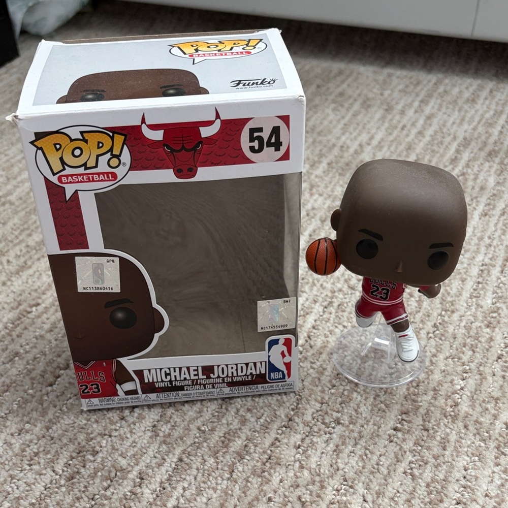 Funko Pop Basketball Figure in Red and White